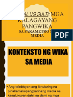 Sitwasyong Pangwika Sa Media