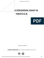 Çocukluk Döneminde Sanat Ve Yaratıcılık