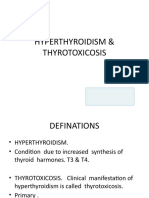 Hyperthyroidism & Thyrotoxicosis