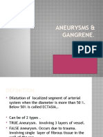 Aneurysms & Gangrene