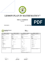 Angles and Angle Pairs Lesson Plan for Mathematics 7