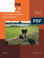 A19 Méthodologie Pour L'élaboration de Tests Agronomiques