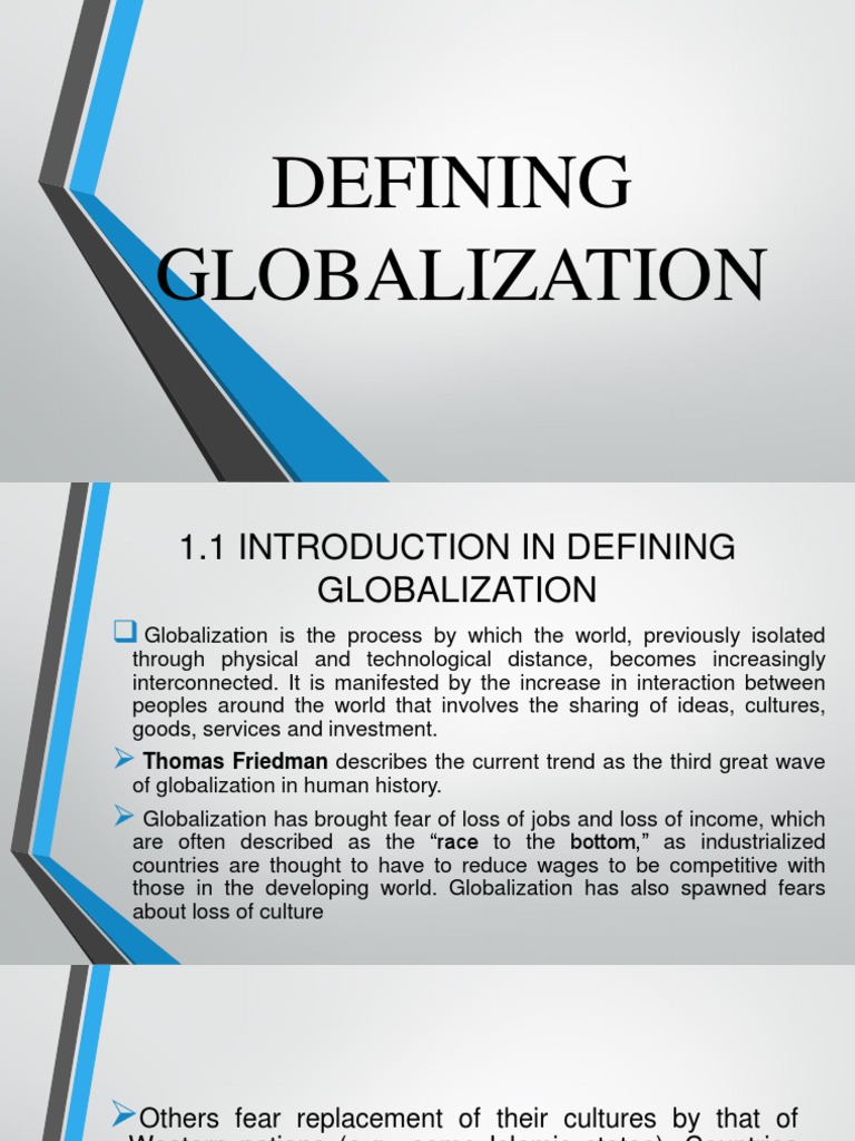 Understanding Globalization: History & Impact | PDF | Globalization ...