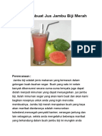 Cara Membuat Jus Jambu Biji Merah