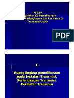 6 - Persyaratan K3 Pemeliharaan Transmisi (Compatibility Mode) - Toto Tohir