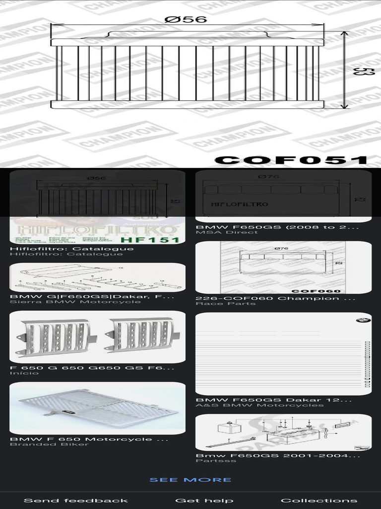 f650gs Oil Filter Dimensions Google Search PDF