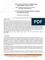 The Effect of Right To Vote and Free and Fair Elections On Human Development in Kenya