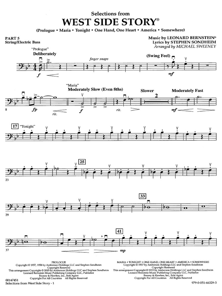 West Side Story Instruments | PDF