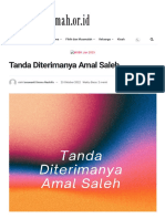 Tanda Diterimanya Amal Saleh - Muslimah - Or.id