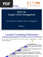 Week 1 Lecture Slides - Introduction To Supply Chains