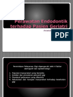 Perawatan Endodontik Terhadap Pasien Geriatri (Drg. Anastasia)