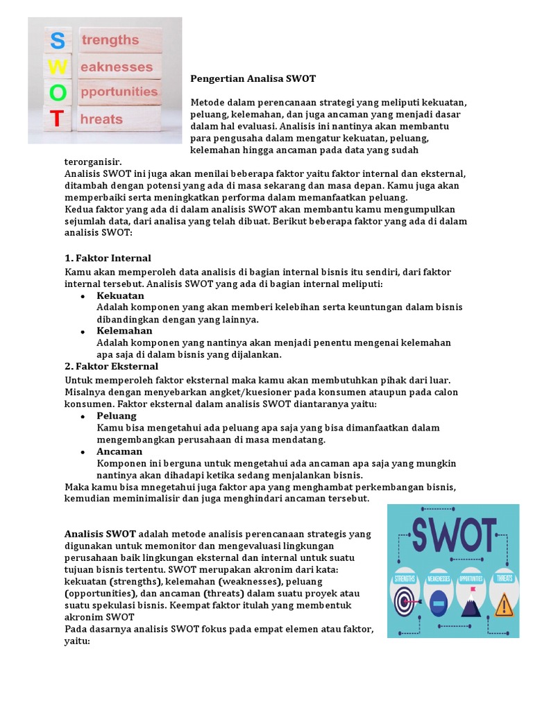 Analisa SWOT | PDF