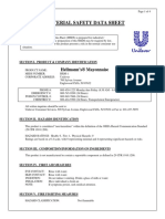 Material Safety Data Sheet: Hellmann's® Mayonnaise