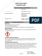 Ceramic Glaze SDS 8 27 18