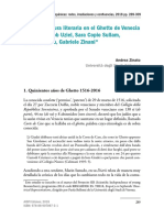 Poesía y Cultura Literaria en El Ghetto de Venecia (S. XVII) : Jacob Uziel, Sara Copio Sullam, Ansaldo Cebà, Gabriele Zinani