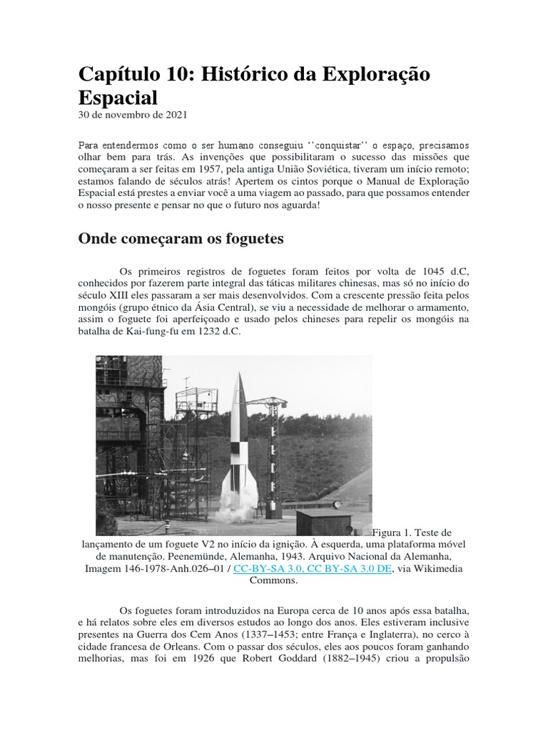 Cronologia da Exploração Espacial | PDF | Nasa | Exploração espacial