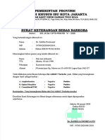 Surat Keterangan Bebas Narkoba