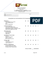 Scoring Rubric - Guidelines Oral Presentation in Oral Communication in Context