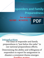First Responders and Family Preparedness