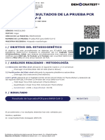 Informe de Resultados de La Prueba PCR para Sars-Cov-2: 1 / Objetivo Del Estudio Genético