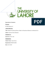 Advance Green Chemistry Assignment 1