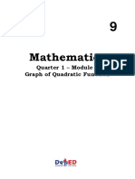 MATH 9 Q1 WK 8 MODULE 8 Graph of Quadratic Functions 3
