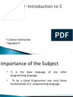 POP - Module-1 - Chapter 2-Structure of C Program