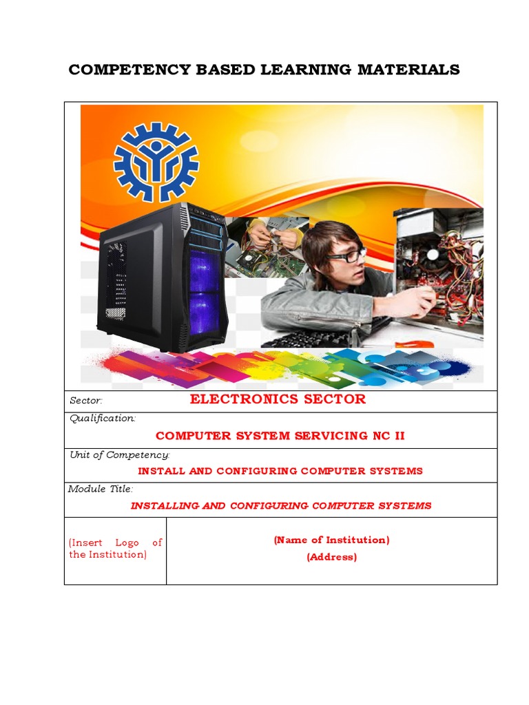 4.1 CBLM Cover Page & Preliminary Pages (For 1 Learning Outcome) | PDF ...