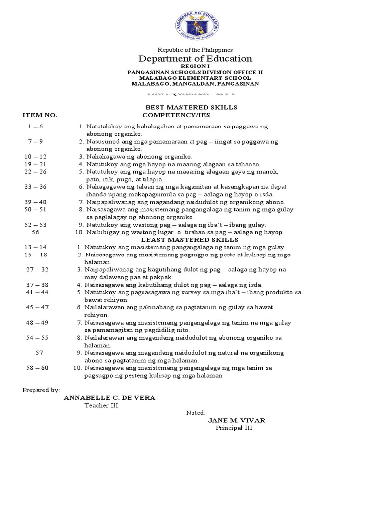 best-and-least-mastered-skills-epp-5-pdf