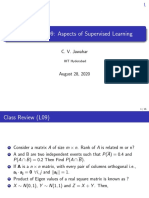 SMAI-M20-L09: Aspects of Supervised Learning: C. V. Jawahar