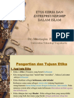 ETOS KERJA DAN ENTREPRENEURSHIP DALAM ISLAM