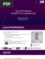 Kick-Off Meeting chatGPT For Cybersecurity - Session 1