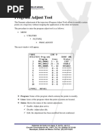 FANUC Program Adjust Manual