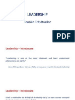 Leadership Teoriile Trasaturilor
