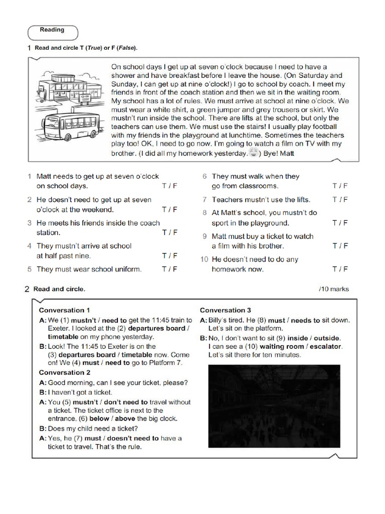 All About Us 6 Unit 3 Exam PDF