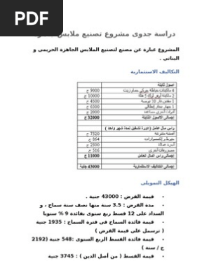 مثال أجعد بساطة دراسة جدوى لمشروع الملابس الجاهزة plasto tech com