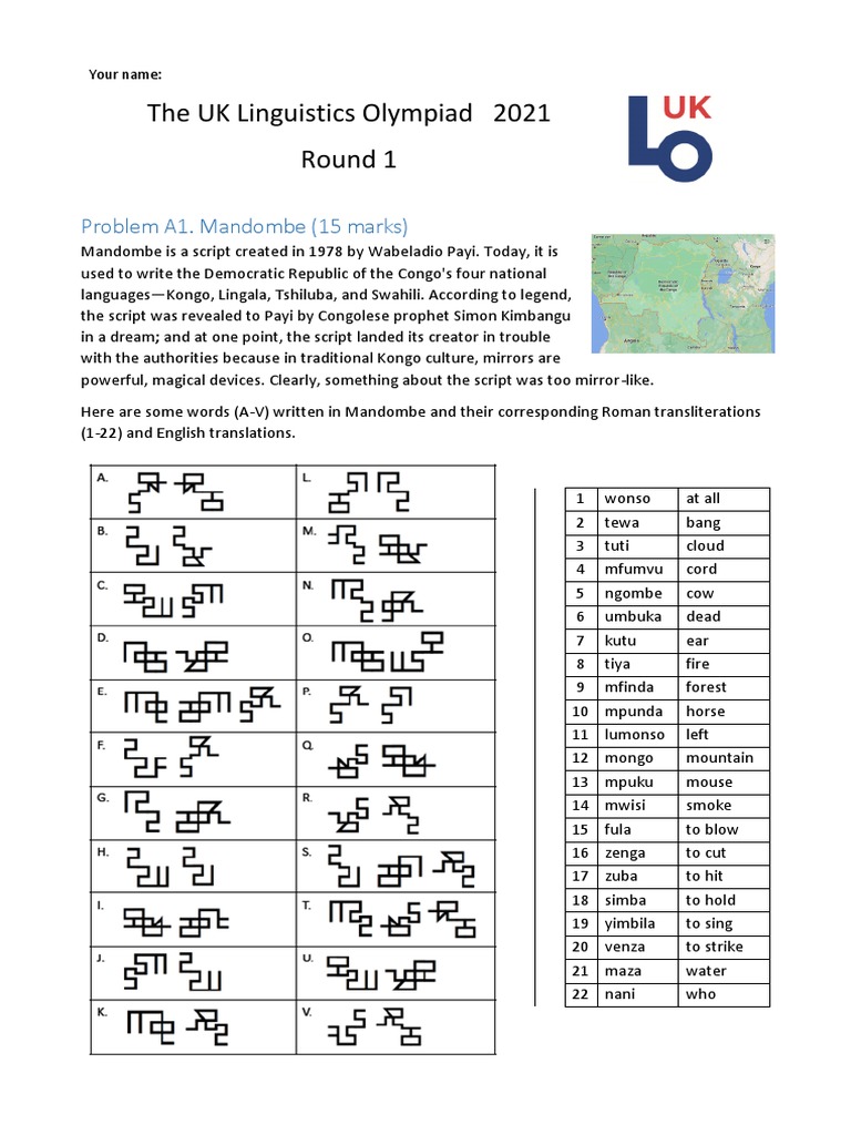 An Introduction to Mandombe Script: Deciphering its Syllabic Structure ...