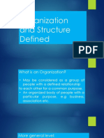 Organization and Structure