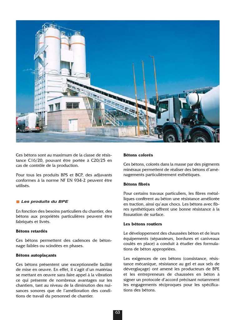 Types de bétons et leurs applications | PDF | Béton | Matériaux