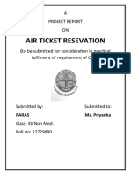 Air Ticket Reservation