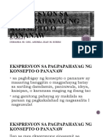 Q3 Aralin 2 - Ekspresyon Sa Pagpapahayag NG Konsepto o Pananaw