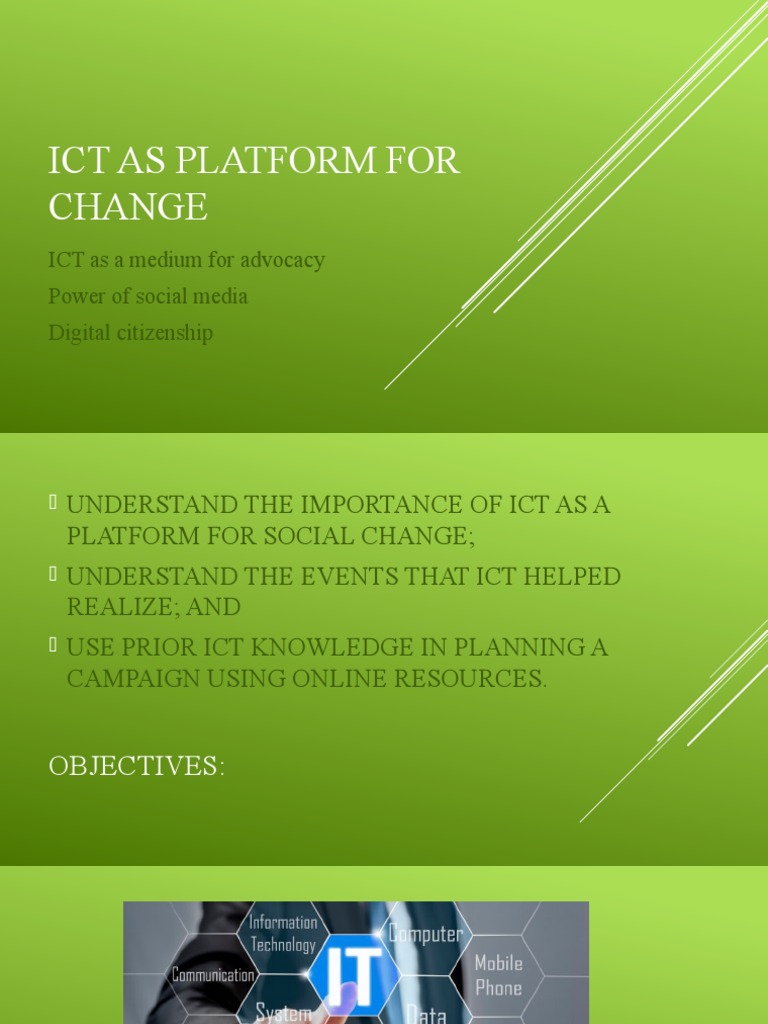 Ict as platform for change pdf