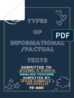 Types of Informational Texts