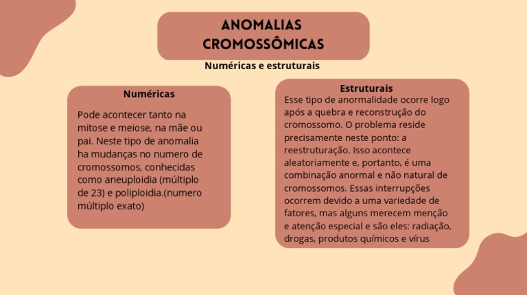 Anomalias Cromossomicas | PDF