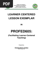 Andaya - Bsed English 3a - Final Lcle in Profed605