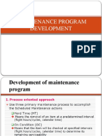 Maintenance Program Development