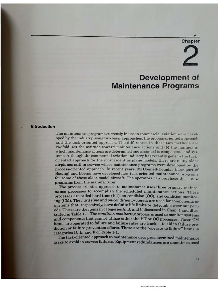 Dev. of Maint, Program | PDF