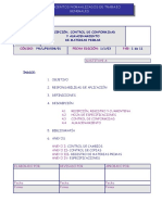 PNLPG00601 - RECEPCIÓN CONTROL DE CONFORMIDAD dMATERIAS PRIMAS