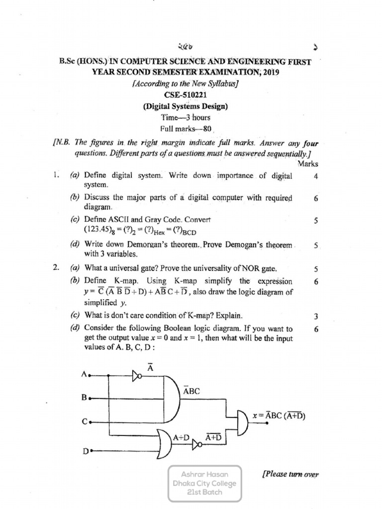 DSD 200819 Board Question PDF