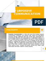 Communication Processes, Principles & Ethics